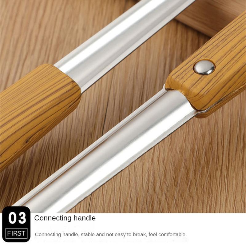 Dụng Cụ Nấu Ăn Bằng Thép Không Gỉ, Tay Cầm Chống Nóng Chất Lượng Cao, Tay Cầm Vân Gỗ, Thìa Rán, Muôi Súp, Dễ Lau Chùi, Thìa Chịu Nhiệt 5