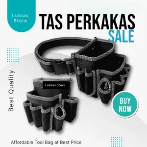 Tas Penyimpanan Kit Peralatan Tas Pinggang Perkakas
