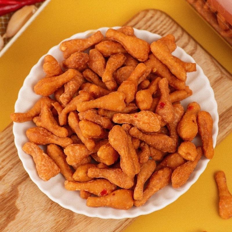 Snack Đùi Gà Sấy Bơ Cay Bánh Quẩy Đùi Gà Phô Mai Giòn Tan Thơm Ngon - Túi zip 500g