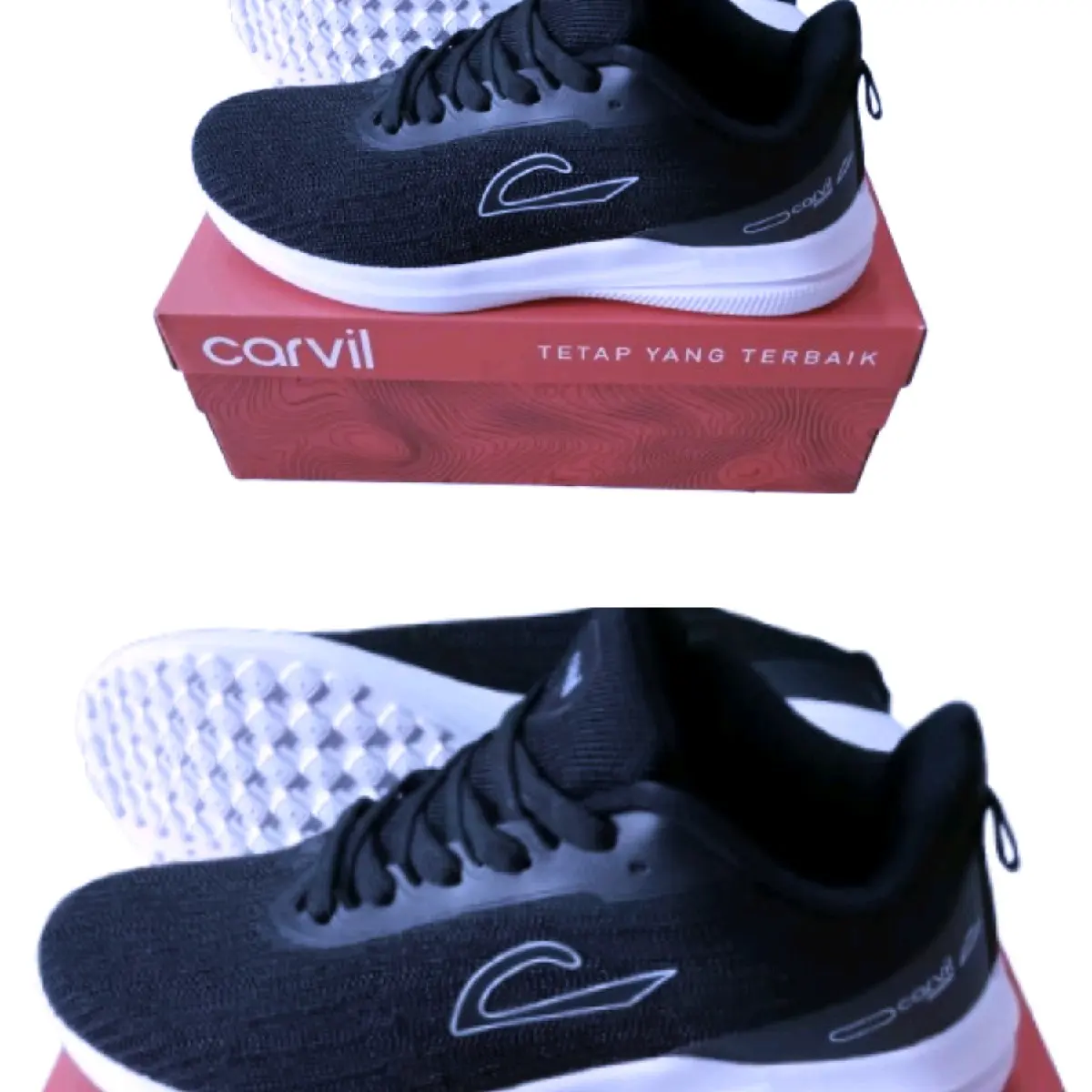 sepatu carvill clovis hitamputih