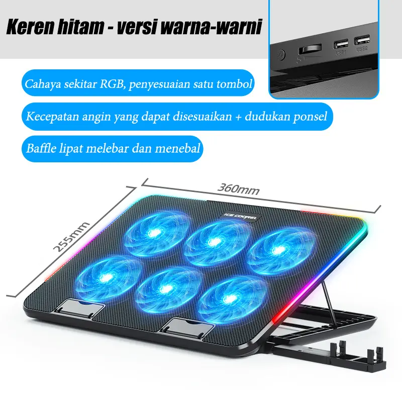 6fans+phone holder