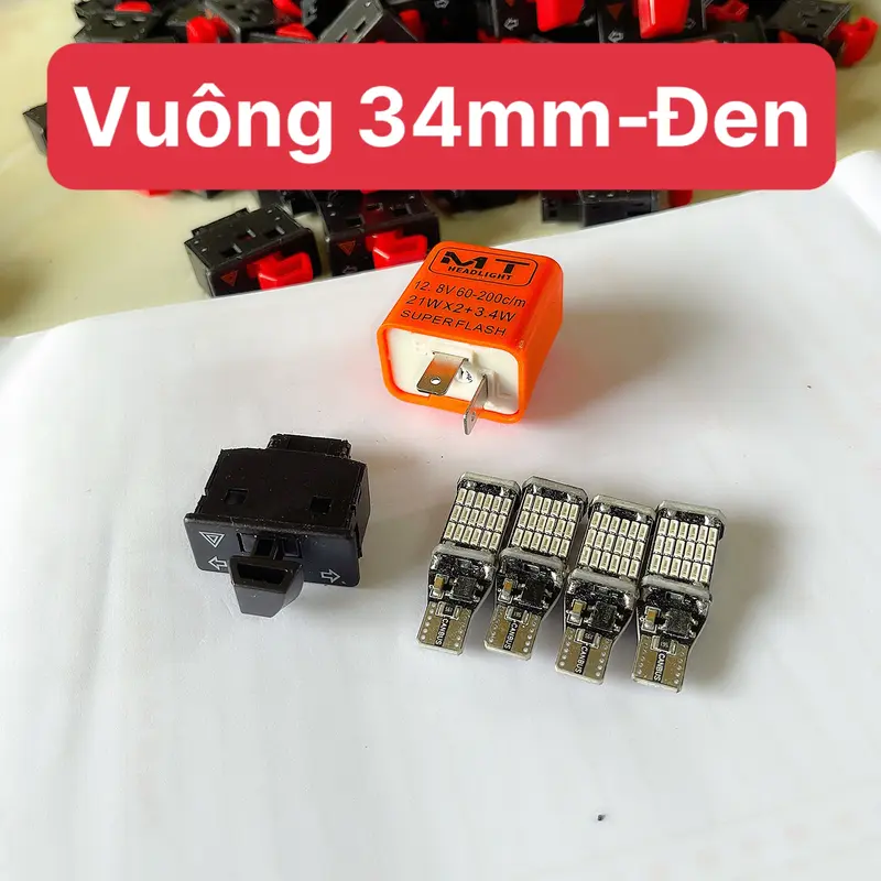 Combo Haza+4 Bóng T15 Siêu Sáng Gắn Wave 50/100/110 Win V1 V2 V3 8