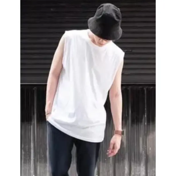 SINGLET PRIA POLOS/BAJU OBLONG PRIA POLOS/SINGLET SANTAI KEREN/BAJU PRIA TANPA LENGAN Kaos Keren 1