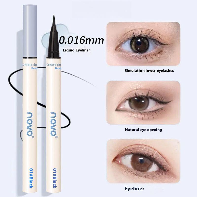 Product Introduction of [0.01mm Ultra Fine Liquid Eyeliner]Waterproof and sweatproof Long-lasting color without smudging Student beginner eyeliner Easily create exquisite eye makeup   natural eyeliner   eyeliner 0
