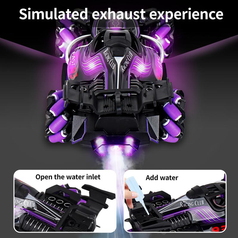 Product Introduction of Car Toy Remote Control Car Toy Four-Wheel Drive Light Spray Racing Gesture Induction F1 Equation Stunt Drift Car Children's 17