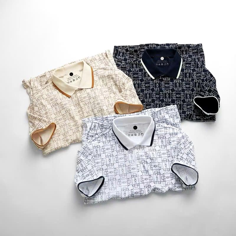 Áo Polo nam nữ ABFI cổ bẻ thun CVC co dãn thoáng mát , hút mồ hôi , phối trơn viền ngắn tay trẻ trung cotton  Menswear Shirt trắng đen , cho bố A50 Nhung Tre Sọc