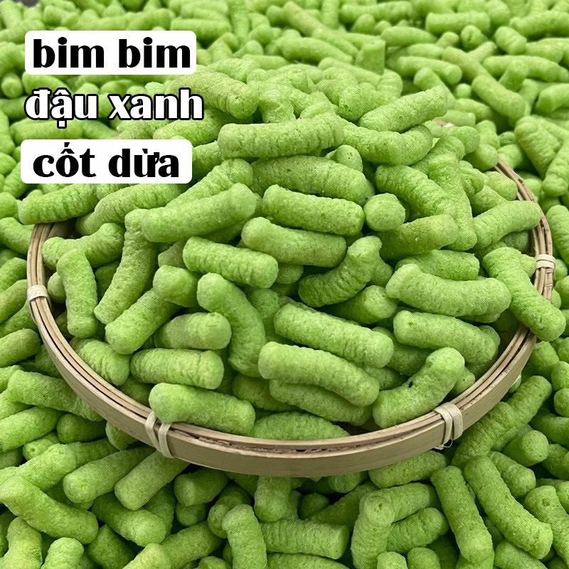 1 Gói Bim Bim Đậu Xanh Nước Dừa Siêu To Khổng Lồ hấp dẫn _ Ăn Vặt Hà Nội Snack Food Thức Ăn
