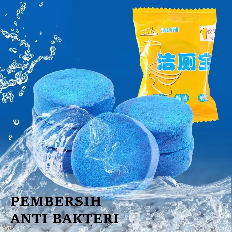 DAS Pembersih Antibakteri Toilet/Pembersih Penghilang Bau Dudukan Toilet Antibakteri Tablet Biru