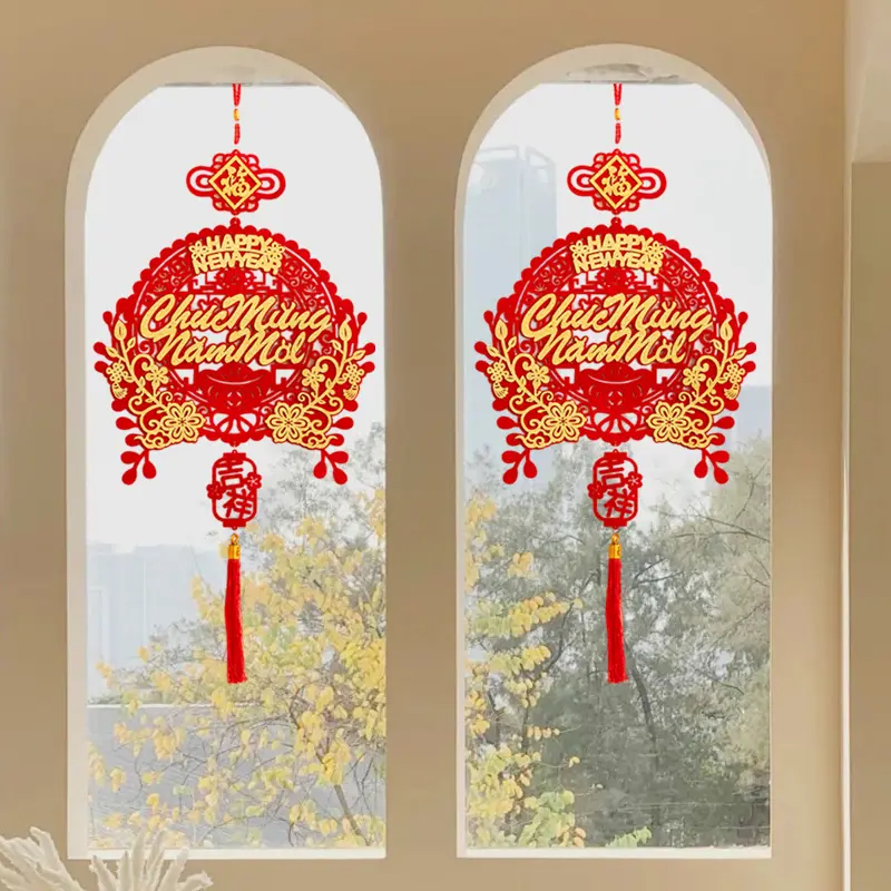 Mặt Dây Chuyền Treo Việt Nam, Đồ Trang Trí Lễ Hội Mùa Xuân, Đồ Trang Trí Không Khí Nội Thất Cny, Năm 2025