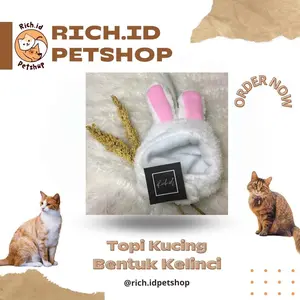 Topi Kucing Model Telinga Kelinci