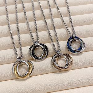 Kalung Loket untuk Lelaki, Gaya Trendi, Kalung Hip-Hop, Aksesori Loket, Diperbuat daripada Keluli Titanium, Barang Kemas Peribadi, Sesuai untuk Wanita Jewelry Necklaces lustful  jewelry