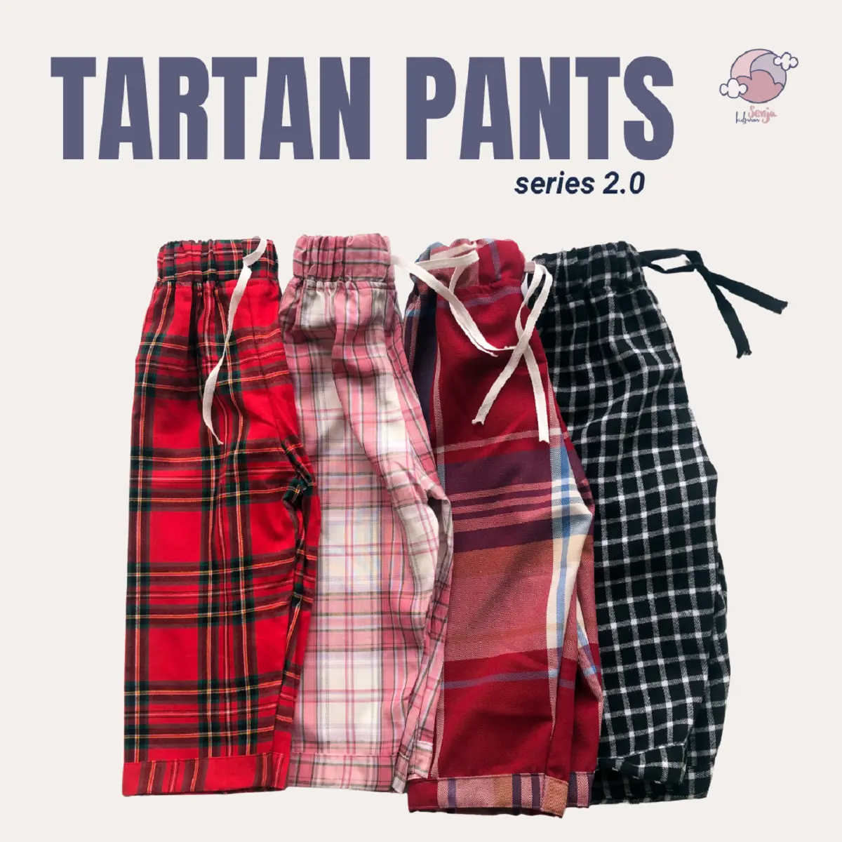 CELANA TARTAN ANAK 1-6 TAHUN 4 WARNA
