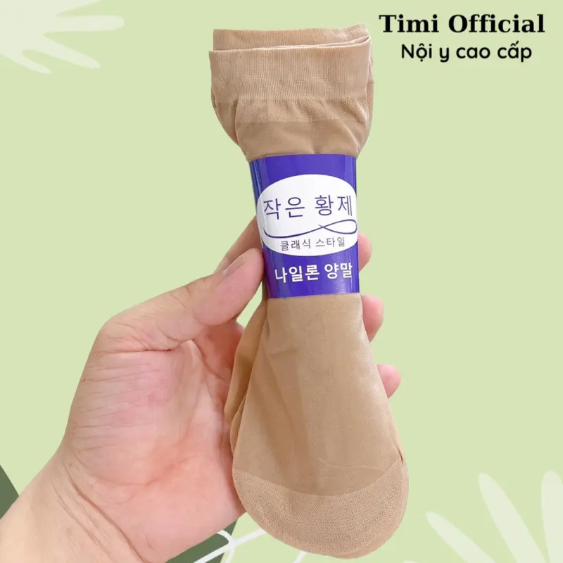 Tất da chân tất giấy nữ siêu dai vớ cổ ngắn mỏng Timi M01 5