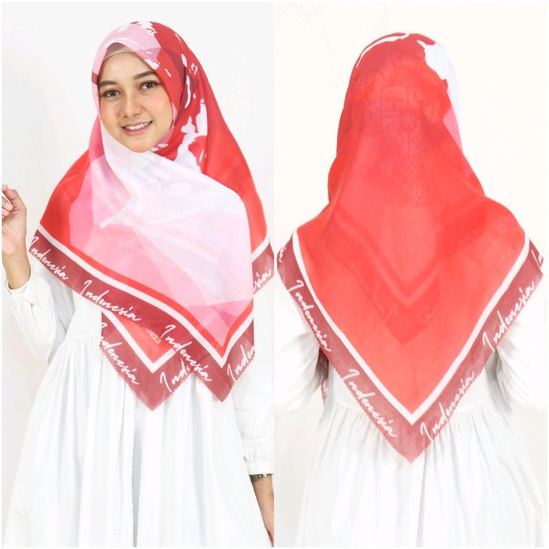 Segiempat Motif merah-putih 2