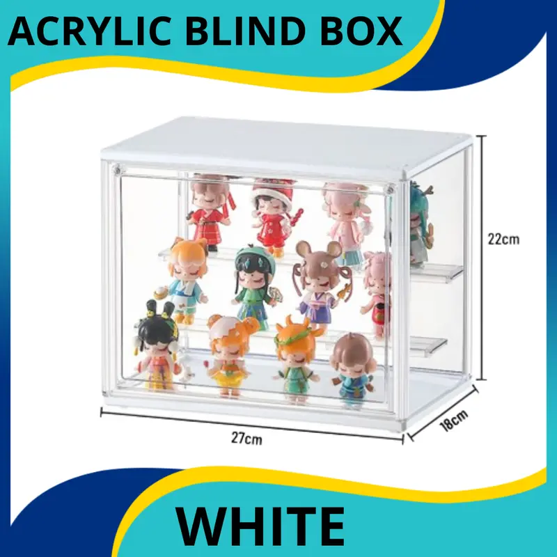 Crystal Action Figure Box Display Box Full Acrylic Pop Mart Blind Box 6