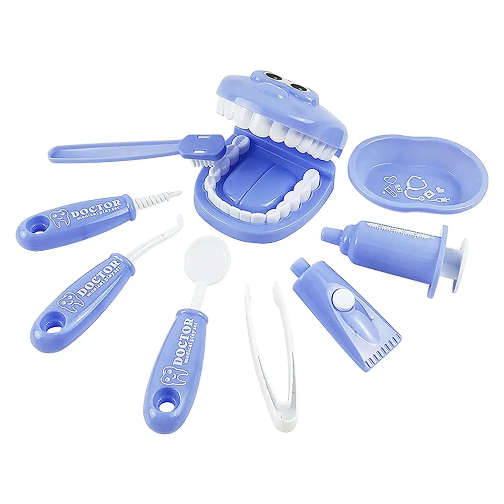 9 Piece Children'S Oral Simulation Toy, Teeth Brushing Demonstration Model Set Learing Toys -Teach Kids Brush Teeth Correctly