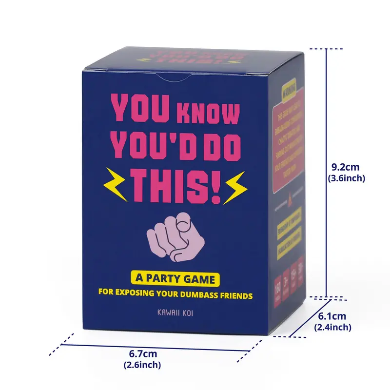 You Know You'd Do This Party Game, 1 Box Hilarious Card Game, Board Game for Adults, College Hangouts, Bachelorette Parties, Gatherings 1