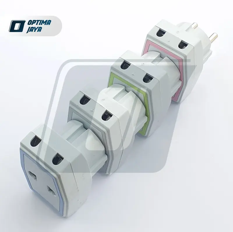 T Multi Warna 3 Lubang HKS HS-207 / Steker T 3