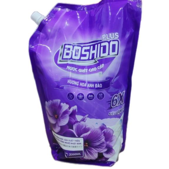 K71_ (Combo 2 túi) Nước giặt Boshido túi 2200ml (giao mùi ngẫu nhiên) Làm Sạch Kem