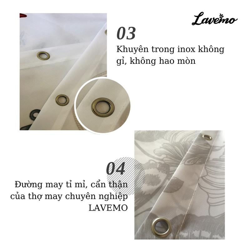 Product Introduction of Rèm Phòng Tắm Chống Thấm Nước Đẹp 100% Polyester Họa Tiết Bướm Sang Trọng HT-BUOM 50