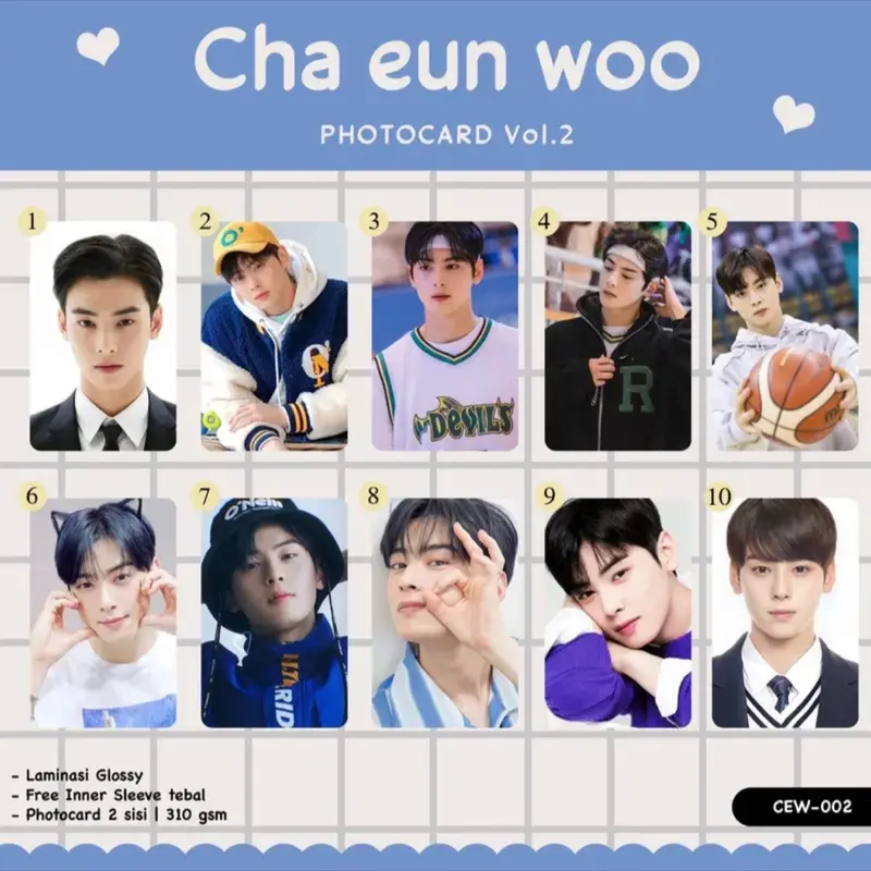 Photocard Cha Eun Woo VOL 2 2
