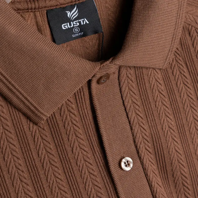 GUSTA - PL21 - Polo Cao Cấp GUSTA Phong Cách Trẻ Trung Basic phối Raglan, Chất Liệu vải dệt kim 7