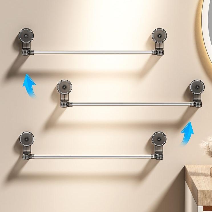 Giá Treo Khăn Không Cần Đục Lỗ, Chất Liệu Thép Không Gỉ, Giá Để Đồ, Thích Hợp Cho Phòng Tắm, Móc Có Thể Gập Lại, Chống Thấm Nước, [KF] 0
