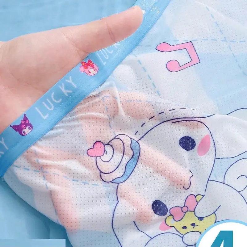 [Meri.Kids]-Set 4 Quần lưới thông hơi Melody,Cinnamoroll,Hello Kitty, chất liệu lưới lạnh kháng khuẩn, mềm mại, size 11-40kg 1