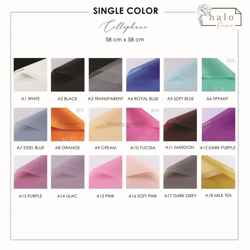 FLOWER WRAPPING PAPER OPP WATERPROOF FULL COLOR TRANSPARENT(FREE CORONG PACKING) (ECER) 0