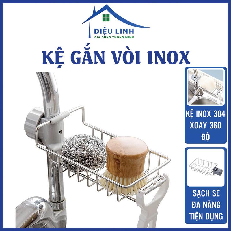 Kệ Inox Gắn Vòi Nước Kệ Giỏ Đựng Để Đồ Rửa Chén Bát Kệ Gắn Bồn Rửa Chén Dieulinhshop Kitchen Treo Tường