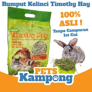 HamsBunny - Rumput kelinci Timothy hay 500gr makanan kelinci pencegah diare