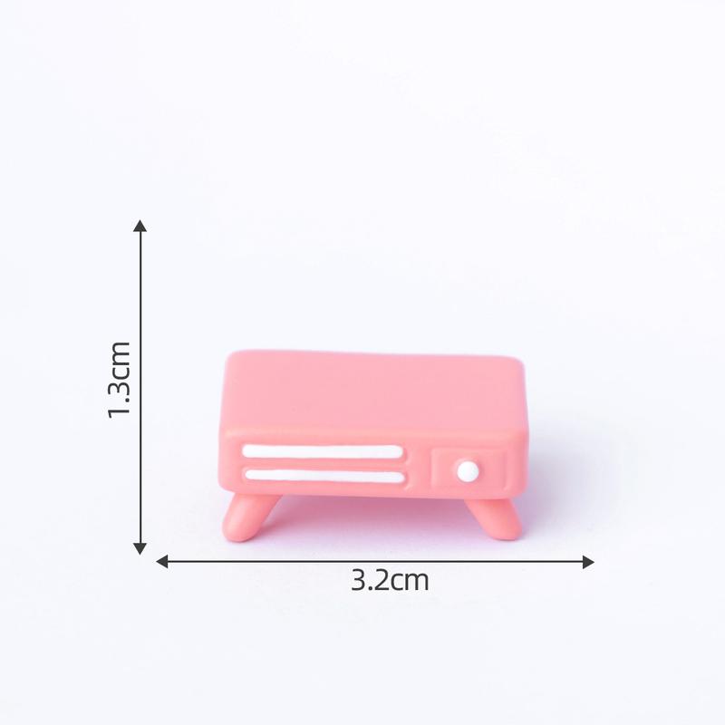Miniature Landscape Creative Cute Living Room Sofa Pink Dollhouse DIY Decoration Accessories Miniature Mini Ornaments 6