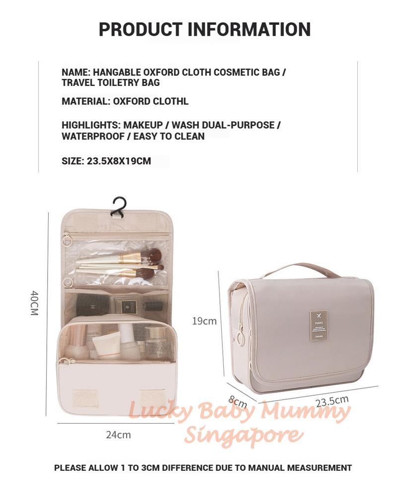 Product Introduction of Travel Toiletry Bag / Foldable Cosmetic Bags / Makeup Storage Bag / Large Capacity Toiletries Hangbag 17