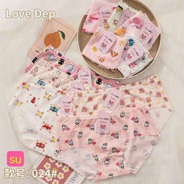 Quần xu hình siêu dễ thương #022 #023 Quần Lót Nữ