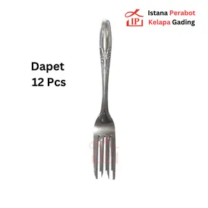 Garpu Makan Tipis Stainless 303 isi 12 Warteg Rumah Makan