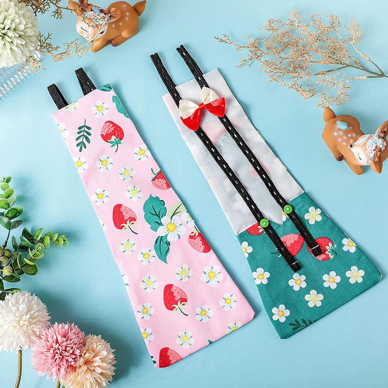 Product Introduction of Goose Diaper Adjustable Pet Clothes for Duck Reusable Poultry Costume Diapers Washable with Bow Decor for Chicken 61