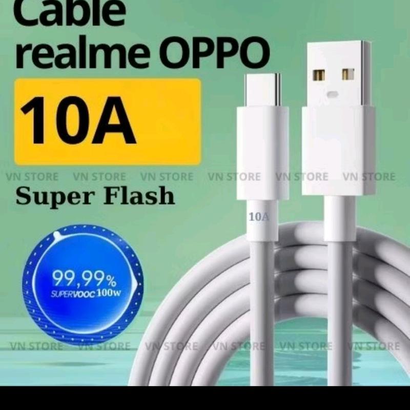 * (1 Cáp lẻ xịn )(  DÀI 1Mét )sạc nhanh Suppervooc 10A cho Oppo, Realme và Huawei - cổng USB ra Type C - sạc nhanh cho điện thoại và pin dự phòng - bảo hành 30 ngày Phụ Kiện