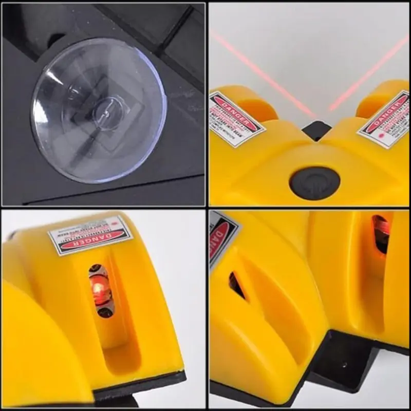 Laser Level Square 90 Waterpass Alat Laser Siku Waterpas Line Sudut Laser Level Alat Ukur 5