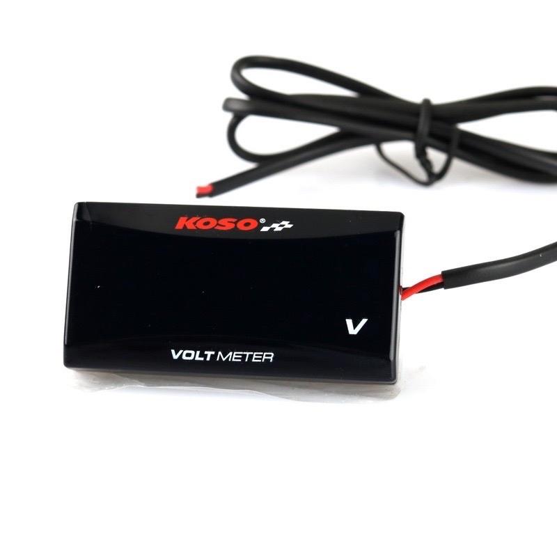  Đồng hồ Báo volt koso 12v-150v chống nước và pat gắn Phụ Kiện Phụ Tùng 