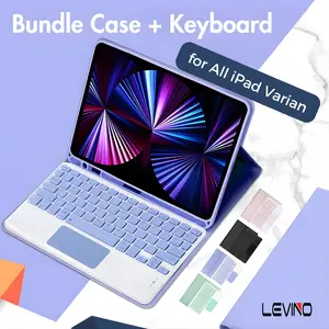 LEVINO Universal Keyboard Wireless For iPad Gen 10th 10.9 22 Mini 6 8.3" Paket Keyboard Wireless 2in1 Macaron Color Cases LEVINO Universal Keyboard Wireless For iPad Gen 10th 10.9 22 Mini 6 8.3" Paket Keyboard Wireless 2in1 Macaron Color Cases