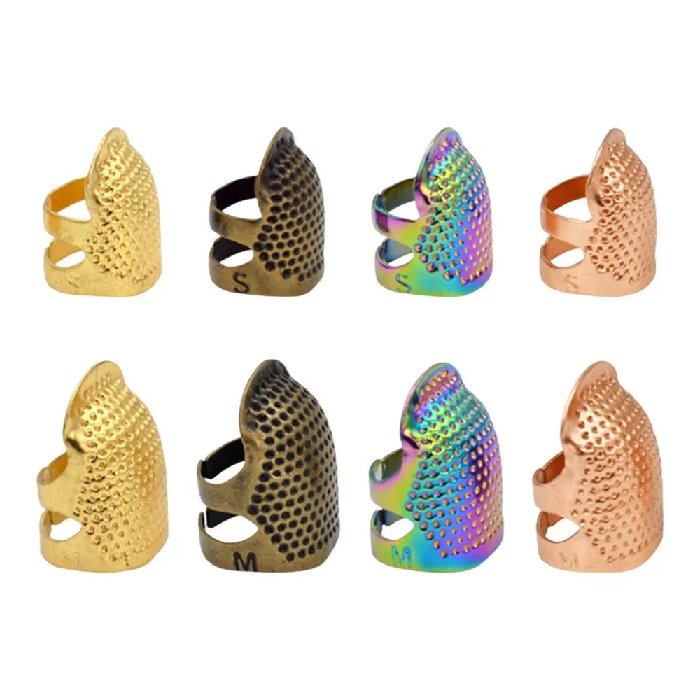 Metal Sewing Thimble Finger Guards for Sewing Sewing Thimble Finger Protector for Sewing Household Needlework Knitting Supplies