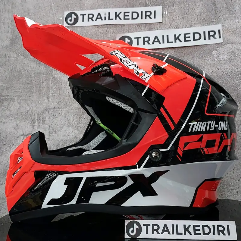 Jpx Cross X31 Fox 1 Orange Glossy Helm Trail Google 5