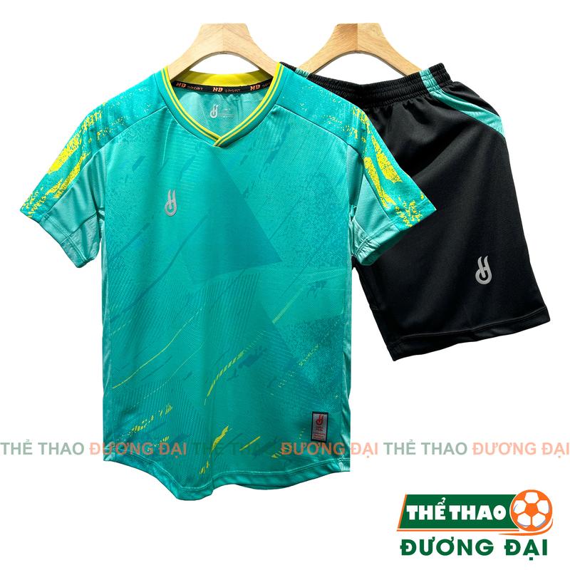 Quần Áo Bóng Đá Đồ Đá Banh Không Logo Klorist Xanh Ngọc Thun Mè Cao Cấp Thoáng Khí Thể Thao Đương Đại Nam Top Sport