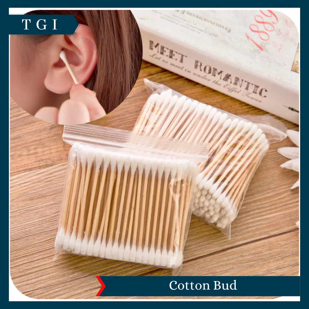 TGI - COTTON BUD KOREK KUPING KAYU BAMBU KAPAS PEMBERSIH TELINGA SERBAGUNA
