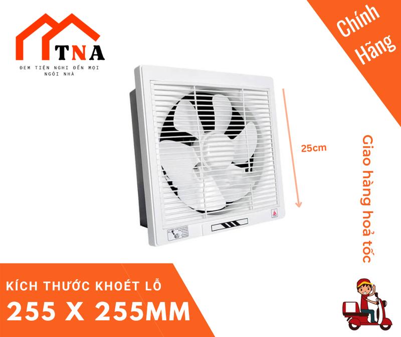 Quạt thông gió/ hút mùi gắn tường lỗ chờ 25x25cm Tico TC-20AV6 1 chiều/2 chiều