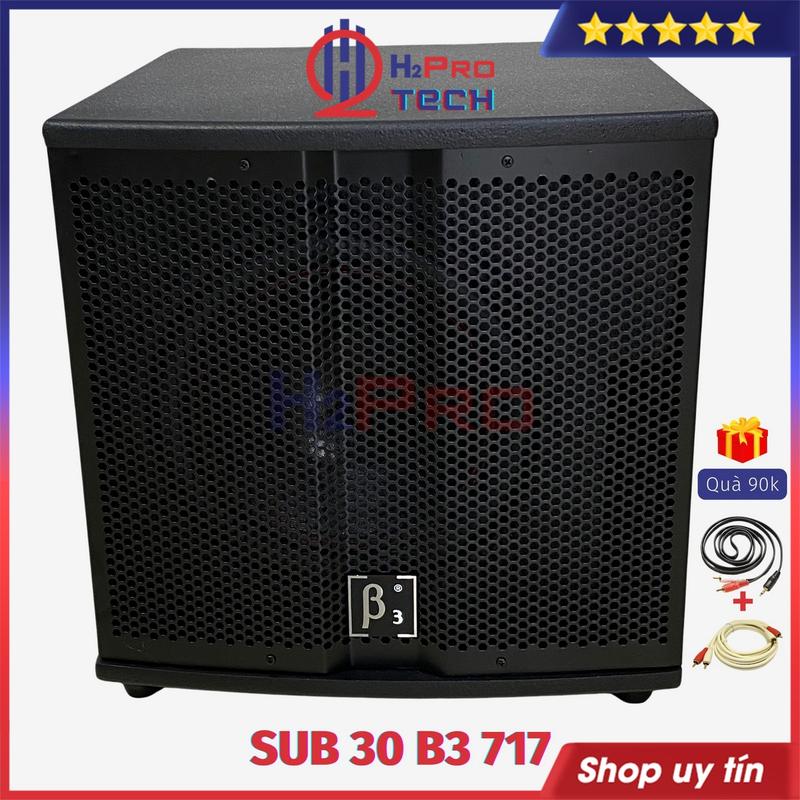 Loa Sub Điện Bass 30 B3 717 350W - Tặng Dây AV, Loa Siêu Trầm Cao Cấp Karaoke Gia Đình - H2Pro Tech