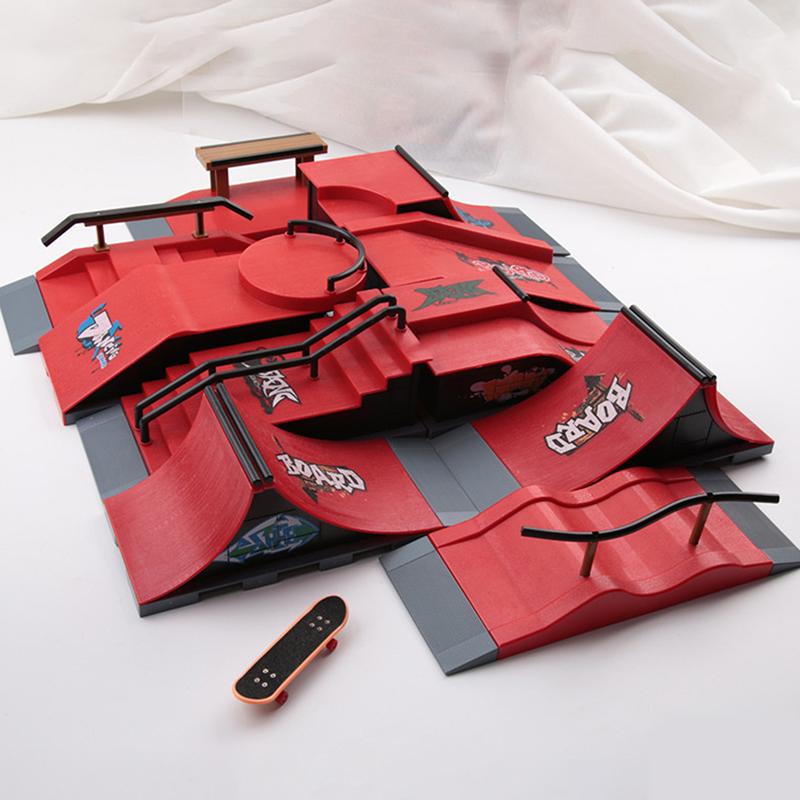 Bộ Trượt Ván Đầu Ngón Tay Mini, 1 Bộ, Dành Cho Trẻ Em, Đồ Chơi Thể Thao Ngón…