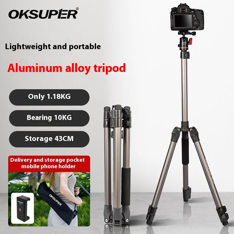 Product Introduction of SL OKSUPER camera tripod photography SLR tripod outdoor portable aluminum alloy hydraulic damping gimbal bracket 0