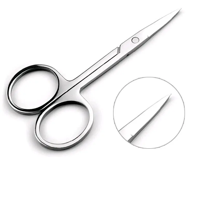 Kéo cắt tỉa lông mày, lông mi, lông mũi loại cao cấp sắc bén Cosmetic Mỹ Phẩm cọ  makeup 0