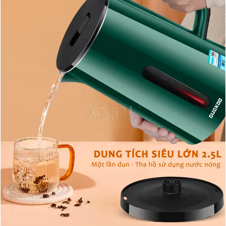 Ấm siêu tốc GUGKDD ST 19 Dung tích 2.5L Công Suất 1500W 4